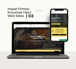 İnşaat ve Mimarlık Kurumsal Sitesi Tasarımı - 03