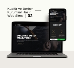 Kuaför, Berber ve Güzellik Salonu Kurumsal Sitesi Tasarımı - 02