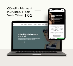 Güzellik Merkezi Kurumsal Sitesi Tasarımı - 01