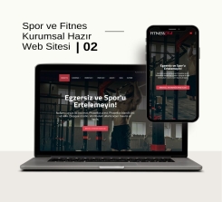 Spor ve Fitnes Salonu Kurumsal Sitesi Tasarımı - 02