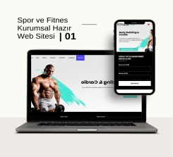 Spor ve Fitnes Salonu Kurumsal Sitesi Tasarımı - 01