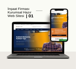 İnşaat ve Mimarlık Kurumsal Sitesi Tasarımı - 01